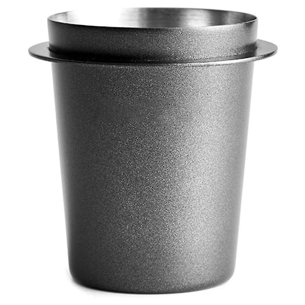 Kaffe doseringskop, rustfrit stål doseringskop tilbehør (sort)