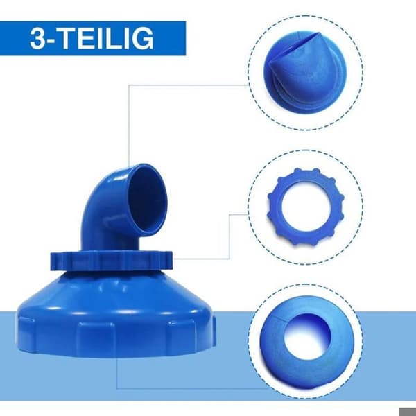 360° roterende dyse til poolindløb/udløb (32/38 mm)