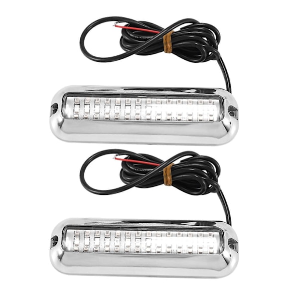 2 stk. 42LED Båd Dræn Lys Båd Agterspejl Lys Blå Undervands Ponton Marine Lys