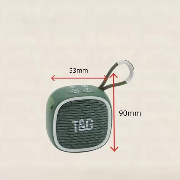 Bluetooth-kaiutin: Mini kannettava langaton kaiutin ulkourheiluun (vihreä)