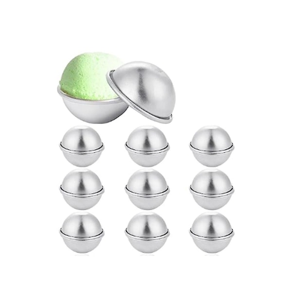 20 Stycken 10 Set DIY Metall Badbollsform För Hantverk DIY Ma 6.5x3cm