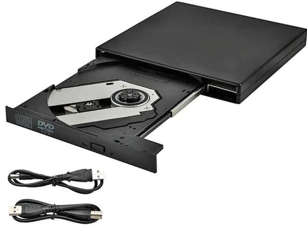 Ekstern DVD/CD-brænder - 24x Sort
