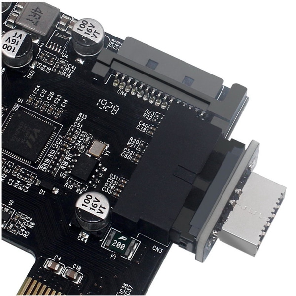 Usb 3.0 intern rubrik till Usb 3.1/3.2 Typ C front Typ E adapterkonverter A