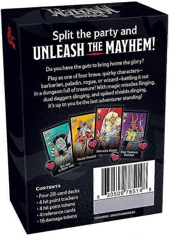 Dungeons & Dragons Dungeon Mayhem | Dungeons & Dragons kortspil | 2-4 spillere, 120 kort