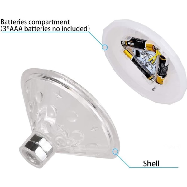 Flytende LED-badekarlyslampe for bad, diskotek, dam, svømmebasseng, barneleker, 7 moduser assorterte farger batteridrevet