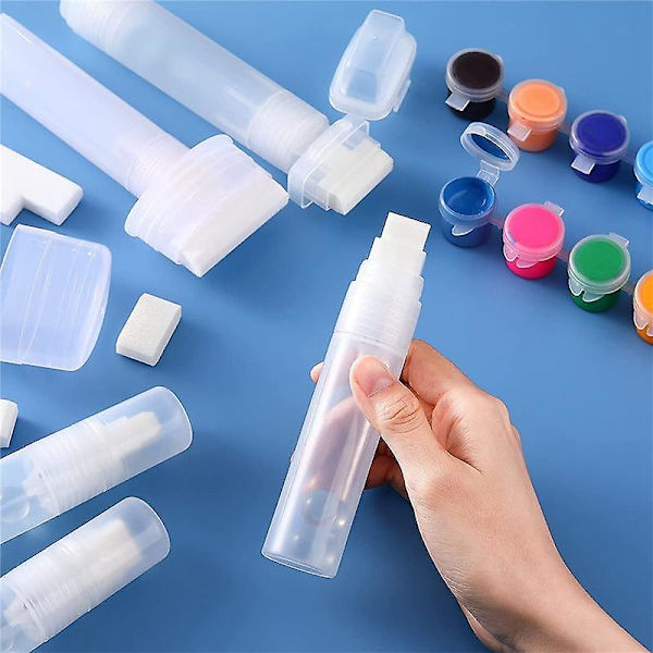 5-pack graffitimarkörer påfyllningsbara färgmarkörer bättringsfärgpenna med 5 utbytestoppar (50