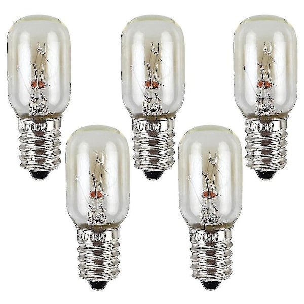 5 st Kylskåpslampa 15w Ersättning 220-240v Symaskinslampa Spiskåpa Lampa