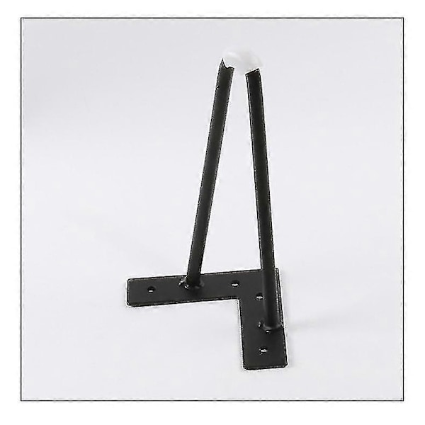 10cm-40cm Bordben i jern Skapføtter Hårnål Skrivebordsben Metall Møbelfot 1 stk Black 20cm