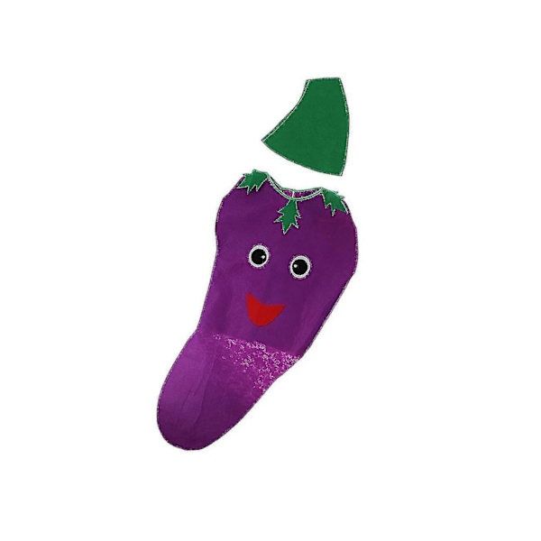 Hedelmäasu Lasten Juhliin - Värikäs ja Eloisa Pukeutumisasu eggplant