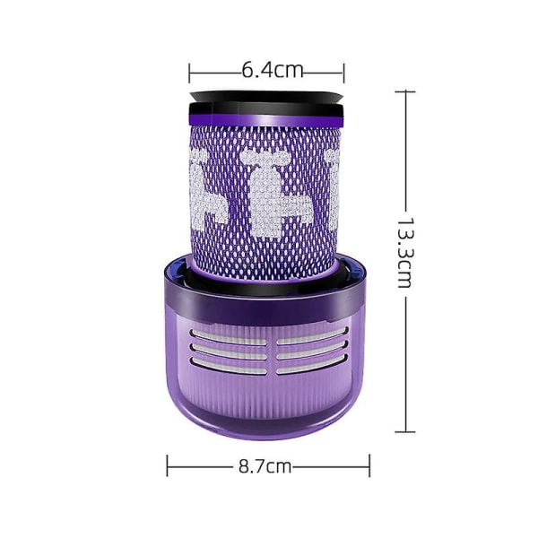 Hepa-filter til V12 Detect Slim Absolute Clean Cordless Vacuum Cleaner Reservedeler
