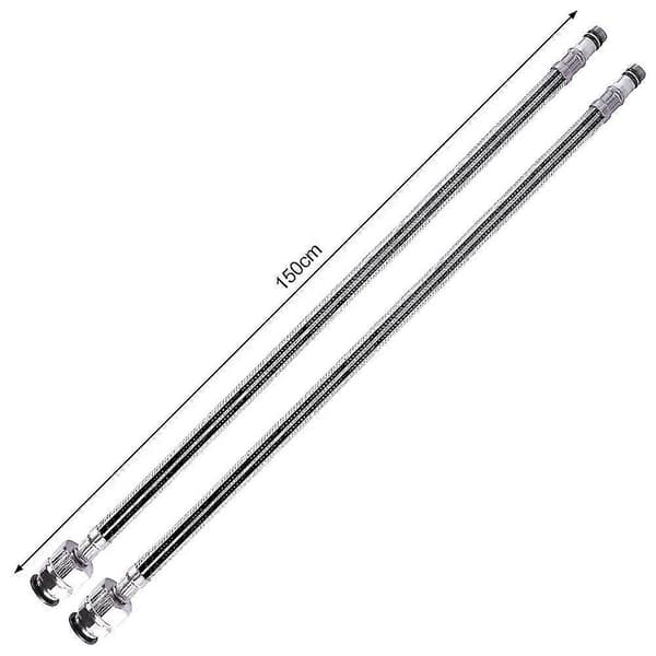 Krom Vandhane Blandingsbatteri til Campingvogn Autocamper, 1/2\" udløb med 1500mm Push Fit til Slanger