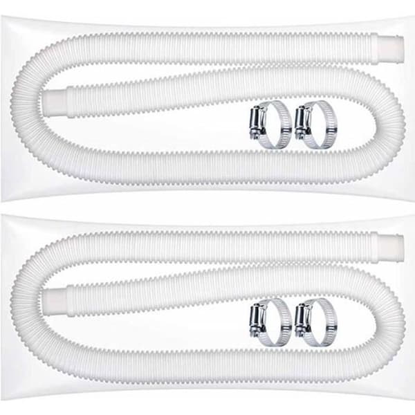 Pooltillbehör - Ersättningsslang - Polyetenplast - Flexibel - Metallklämmor