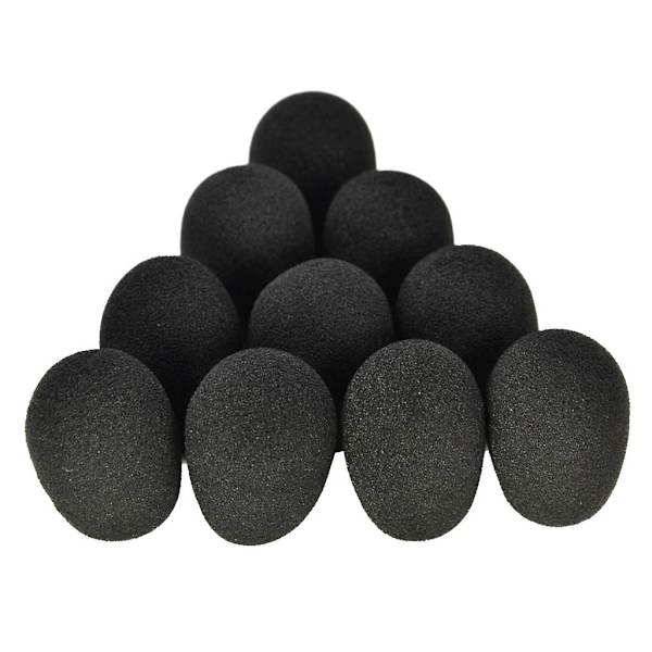 10 stk headset erstatning skum mikrofondeksel for Razer Blackshark over hodetelefoner mikrofondeksel mikrofon vindskjerm headset skum