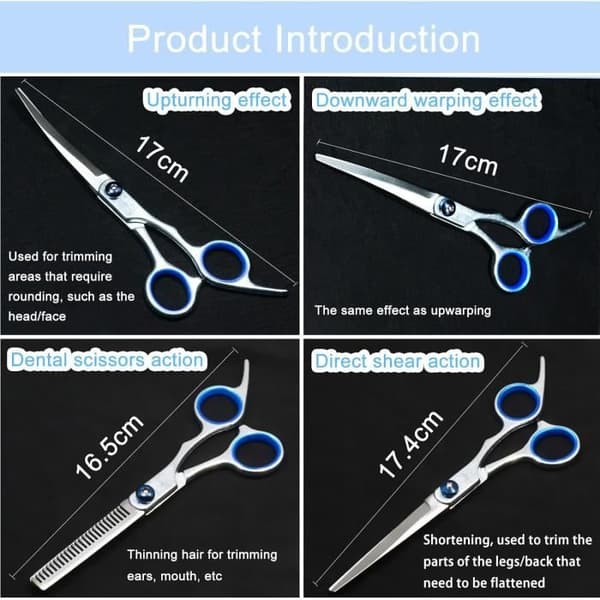 Trimningssaxar - Professionella - 5-pack - Ergonomiska - Hög kvalitet - Säkra