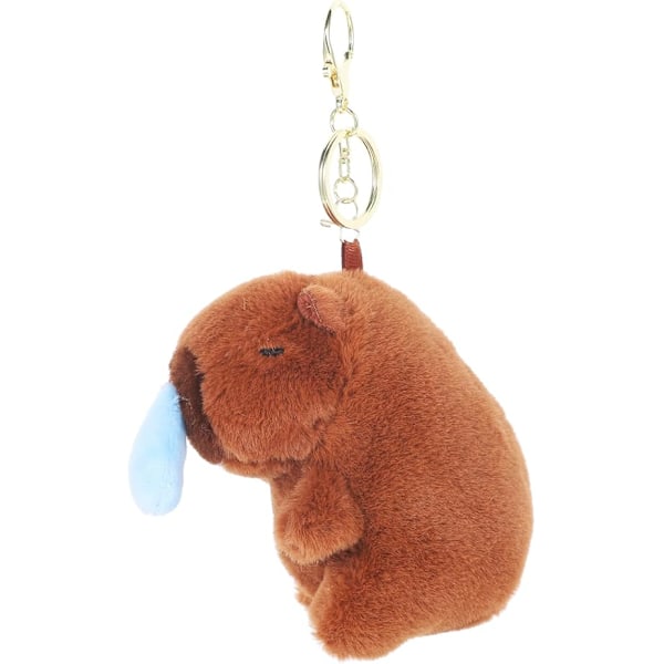 Capybara nøkkelring nøkkelring plysj nøkkelring ryggsekk anheng nøkkelringer plysj capybara anheng plysj utstoppet capybara anheng plysj capybara ornament