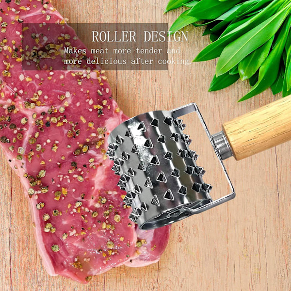 Rustfrit Stål Kødkøber, Rullende Krydder Kødkøber, Schnitzel Kødkøber Steaker, Køkken Kødkøber
