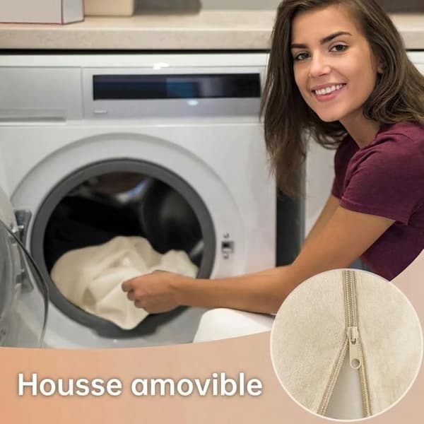 Lesepute med store lommer – Avtakbart trekk – Størrelse M – Beige