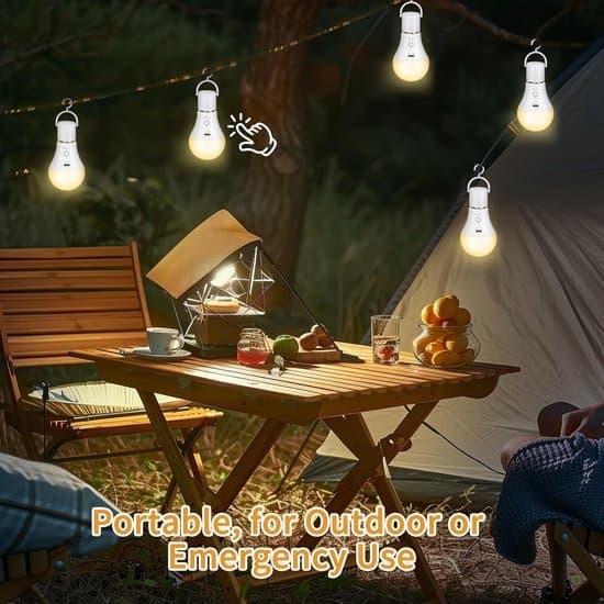 2 stk E27 LED-pærer - Oppladbart batteri med fjernkontroll - Dimbar lampe med timerfunksjon og 3 fargetemperaturer - Nødbelysning