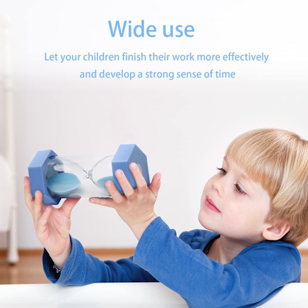 Timeglas Sand Timer, Sand Timer, Timeglas Børns Timeglas Timer Timeglas Sæt Farverigt Sandur Køkken Timer Blue 3 min