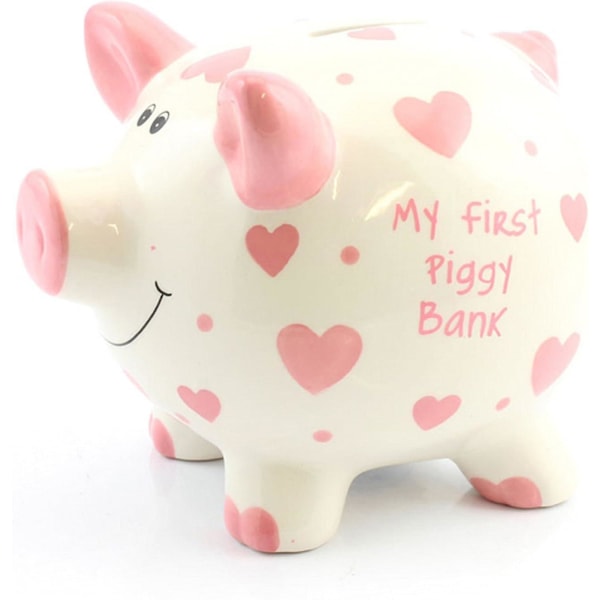 Pojkar/flickor Spargris Min första spargris (en storlek) (rosa)