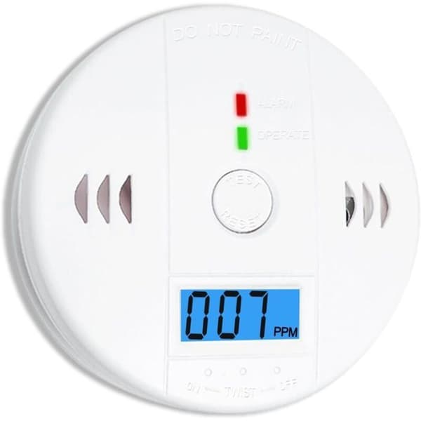 1 stk. kuliltealarm med LED-display, røg- og kuliltealarm