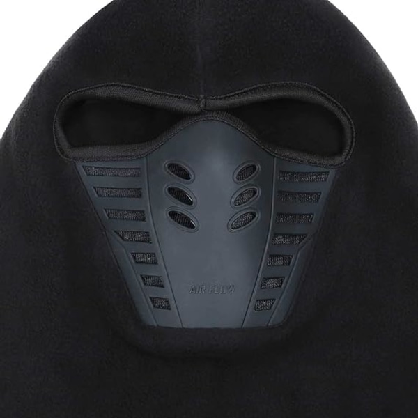 Balaclava for Men - Airsoft Mask - Face Warmer - Bike Accessories - Neck Warmer - Ski Mask Balaclava - Ninja Mask - One Size - Black