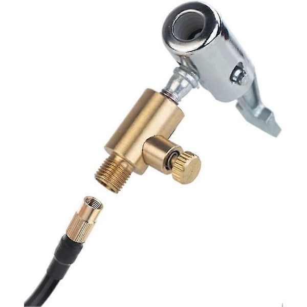 Bil dekkpumpe, luftpumpe, luftchuck dekkventilforbindelse, adapter, bilventil, spak pluggstil 2 -Sy