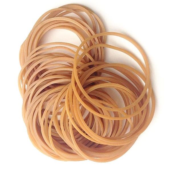 Gummisnören 0,5 kg - Diameter 7 cm Bredd 5 mm