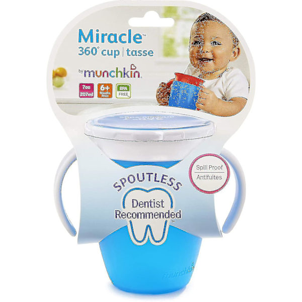 Miracle 360 Learner Cup - Grøn/blå - 240ml, 2-pak