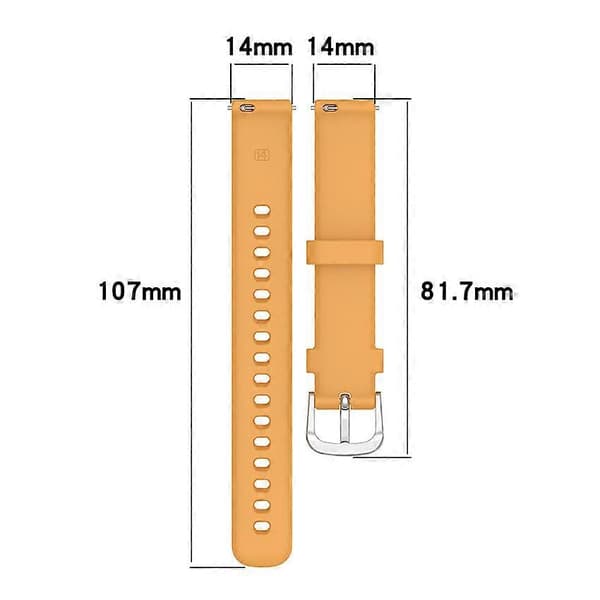 Kellon ranneke silikoniranneke 14MM kellon ranneke Garmin Lily2/Garmin Lily2 Active -kelloon