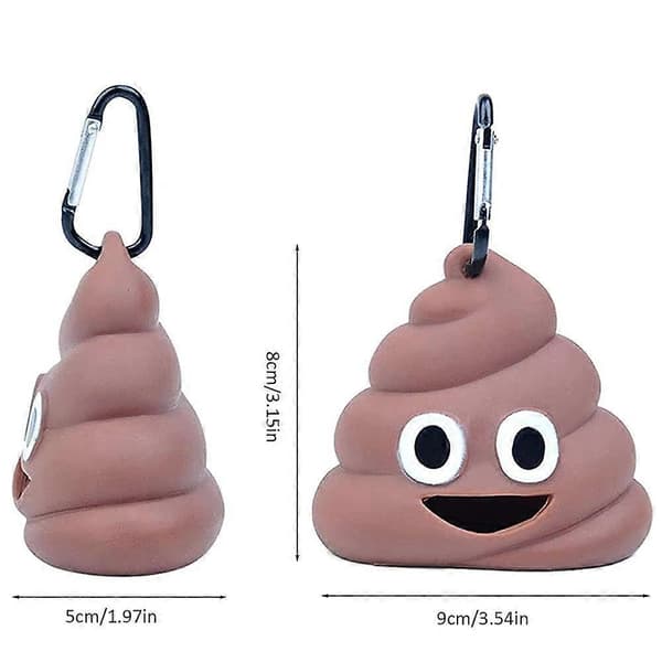 2 Stykker Hundeposeholder for Avføring, Avfallsposedispenser, Avfallsposeholder, Kjæledyr Hund Avfall