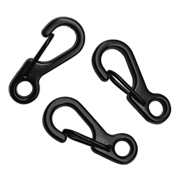 3-pakning Mini Taktisk Spenne Nøkkelring, Karabinkrok i Aluminiumslegering