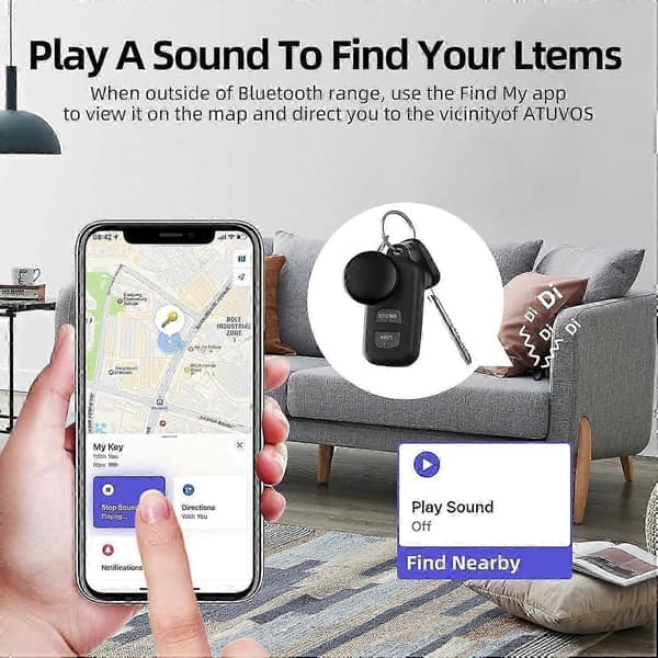 2025 Premium 4-pak Apple AirTag tracker, problemfri integration med Find My-netværket