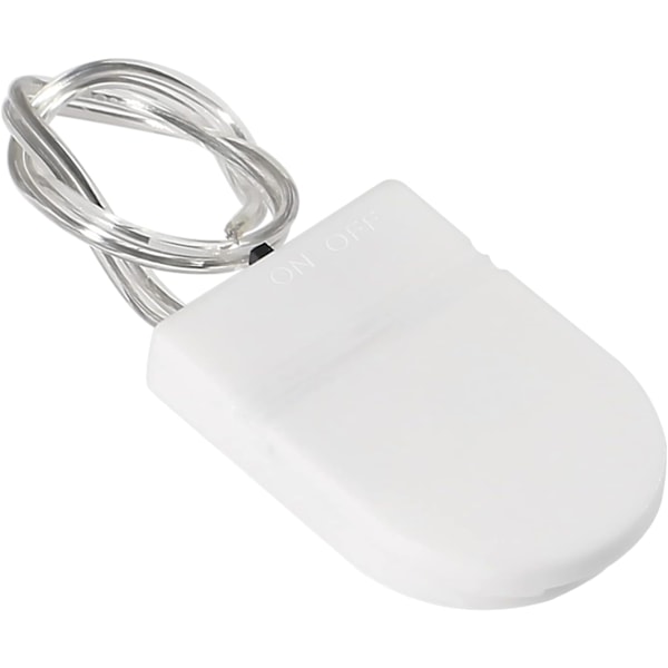 10 stk. CR2032 batteriholder 1x 3V myntholder batteriholder etui med ledning PÅ/AV-bryter (hvit)