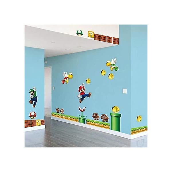 Super Mario -seinätarra lastenhuoneeseen