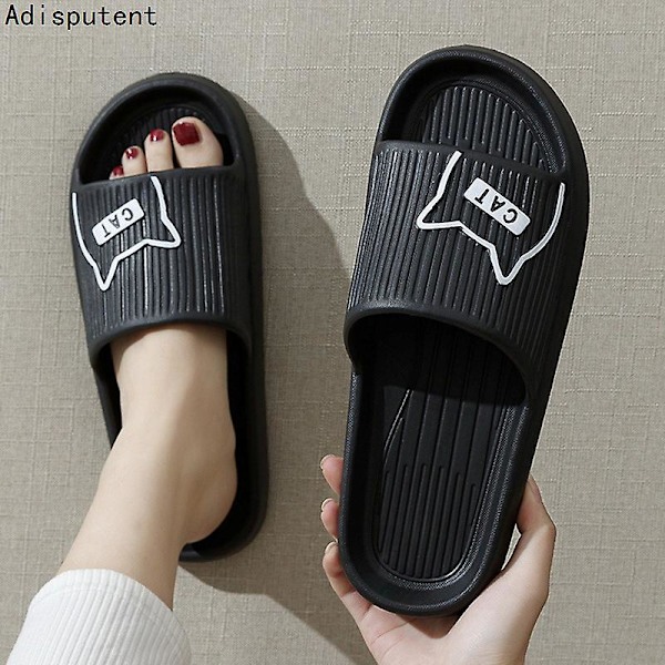Badesandaler Herre Flip Flops Dame Nye Bløde Eva Tyk Sål Slides Sommersandaler Par Sandaler Hjemme Skridsikre Badesko A-2 40-41