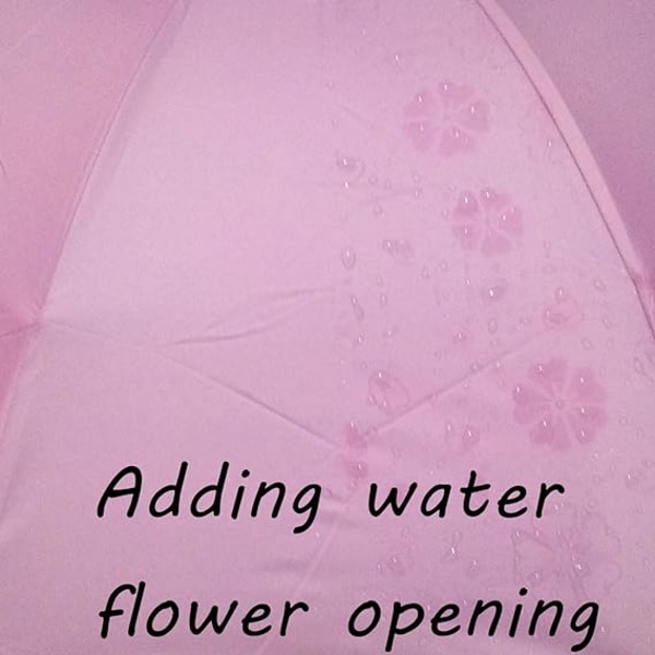 Solparasoll Dam UV Parasol Paraplyer för kvinnor Fällbar Parasol Vattentät UV-paraply för solskydd Blomstermagi Lätt 8 ben Paraply