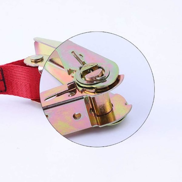 1-10m Ratsjespenner Lashing Strap med metallspenne 6 farger Heavy Duty