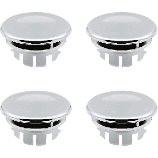 Sink Overflow Cover Replacement Stopper For Bathroom Kitchen Sink Overflow Round Hole - Replacement Parts For Correct Insertion (4 Pcs)