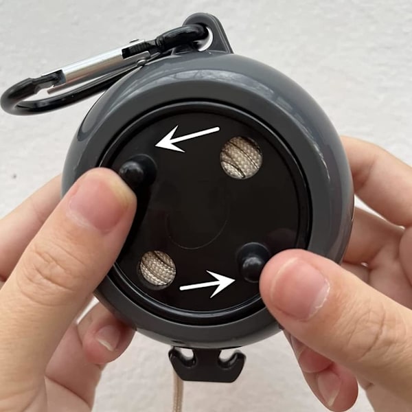 Utvidbar kleslinje 8M Retractable Clothes Line Tørketrommel med 5 faste spenner og 20 klesklyper Plast
