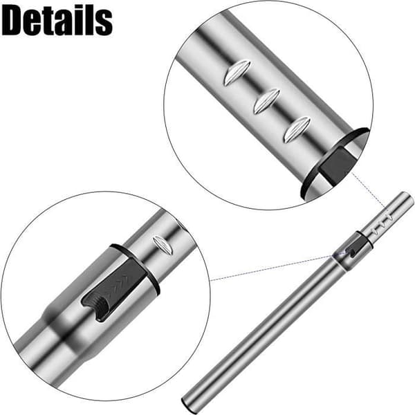 Dammsugarslang – CALDION – Universal 32mm – Teleskoprör – Vit