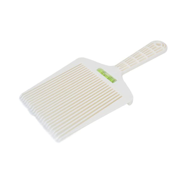 Barber Flat Top Comb Professionell platt kam med exakt vattenpass vit