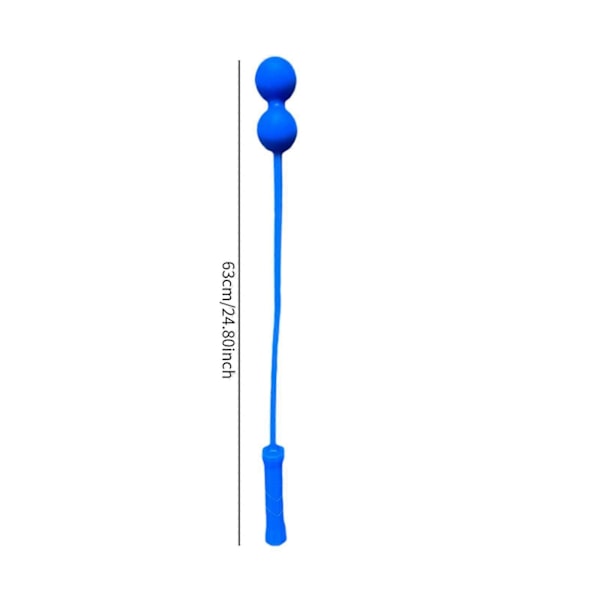 Tennis Serve Master Bærbar Let at Håndtere Tilbehør Træningsværktøj 1 Bold Blue 2 Balls