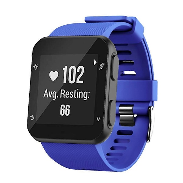 Silikoninen kellon ranneke Garmin Forerunner 35 -kelloon Dark Blue