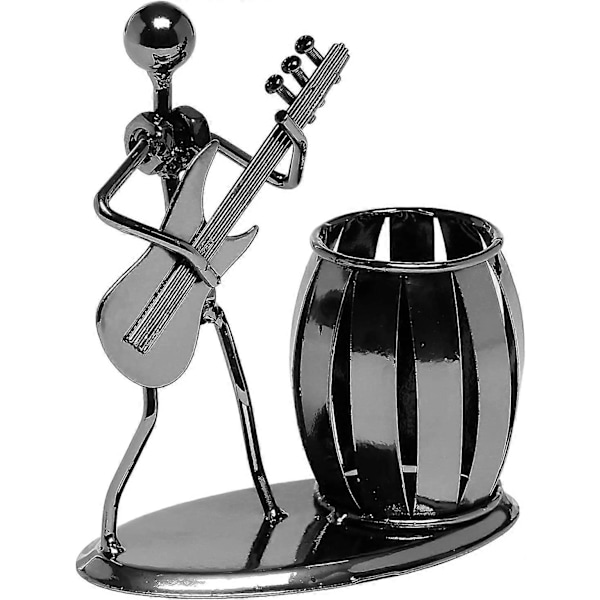 Gitarr Pennställ Kreativa Skrivbordstillbehör Multifunktionellt Pennställ i Metall