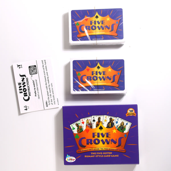 Five Crowns Card Game Family Card Game - Roliga spel för familjekväll med barn Crown Poker Board Game Cards 1