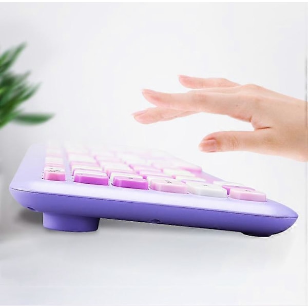Trådlöst tangentbord och mus-combo med färgade tangenter Colorful