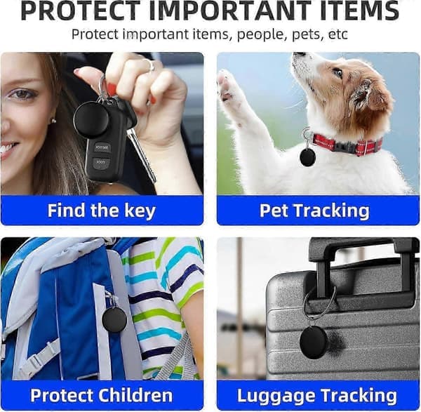 2025 Premium 4-pak Apple AirTag tracker, problemfri integration med Find My-netværket