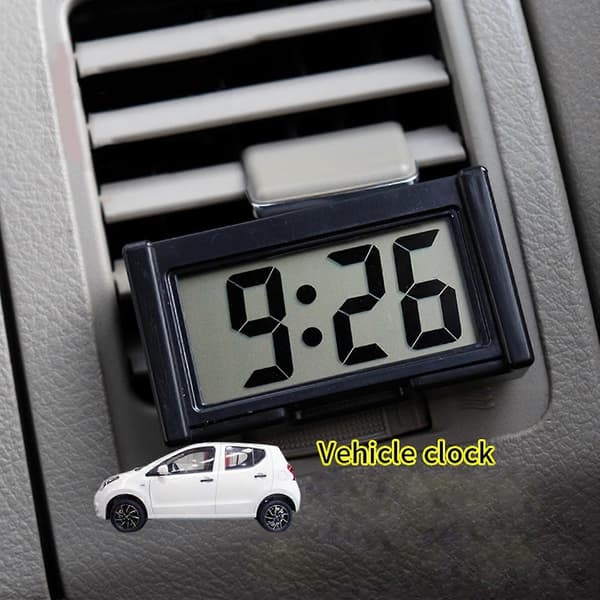 Automatisk elektronisk ur Dashboard Digital Display Ur Selvklæbende Mini Ur Blue