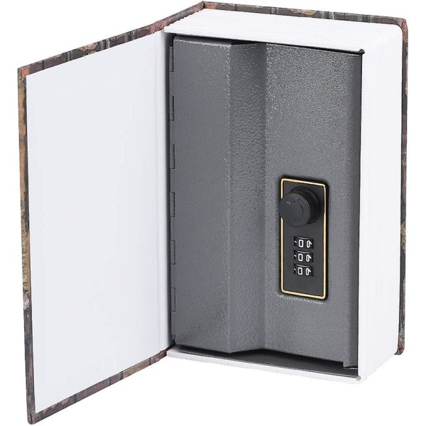 Wabjtam Book Safe With Combination Lock - Hjem Ordbok Avledning Metal Safe Lock Box, Stash Safe Box, Secret Safe Containers For Money, Smykker Docu